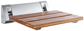 Aqualine Aqualine, Sedadlo do sprchy 32x23cm, sklopné, bambus, AE236