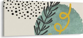 Obraz - Abstraktné listy N⁰1 (120x50 cm)