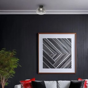 LED Stropné svietidlo VASO LED/4W/230V pr. 18 cm čierna/dymová