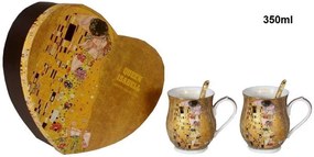 Set 2 ks hrnčekov 350 ml Gustav Klimt  The Kiss, Queen Isabell, 24073