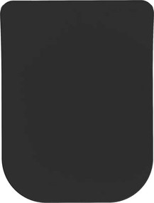 Mexen Teo, slim WC doska s pomalým dopadom, duroplast, čierna lesklá, 39851085