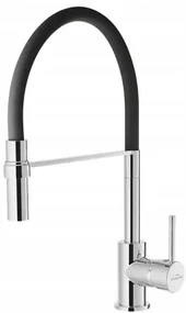 Invena Chameleon, stojanková drezová batéria, čierna-chrómová, BZ-29-L04-C