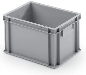 Sada 8 kusov - Euro prepravka UNISTA s uzavretými rukoväťami 43-235 - sivá