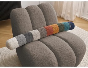 Taupe kreslo z textílie buklé Janissaire – Bobochic Paris