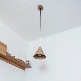 Závesný luster na kábli ETNA II 1xE27/15W/230V pr. 18,5 cm béžová