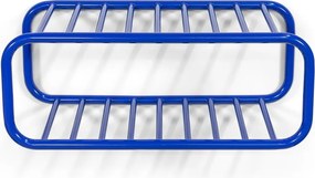 Modrá kovová závesná skrinka na topánky 72x28x35 cm Retro – Spinder Design