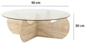 Konferenčný stolík Hima Travertine