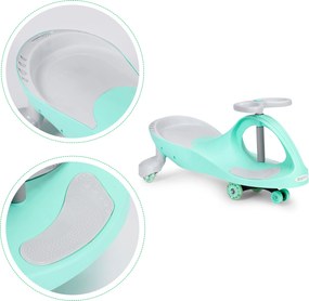ECOTOYS gravitačné odrážadlo pre deti 3+ LED kolesá zelené