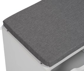 Noela Botník s 2 šuplíkmi a penovým sedákom biely SEDO 80