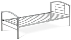 Autronic BONTEC Jednolôžková posteľ 94x207cm, kov, čierna, BED-1900 BK Farba: Biela