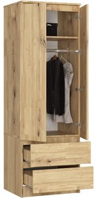 Skriňa STAR S 60 cm 2D 2SZ dub artisan