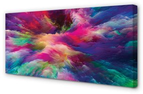 Obraz na plátne fraktály farebné 125x50 cm