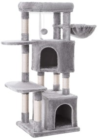 Mačací strom, škrabadlo, výška 120 cm, svetlošedý