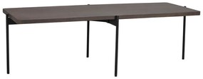 Hnedý konferenčný stolík z jaseňového dreva Rowico Shelton, 145 x 60 cm