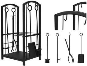 Stojan na drevo s príslušenstvom Kaminer PK011