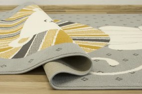 Detský koberec Kids 534212/89945- roztomilé Levíča, sivý