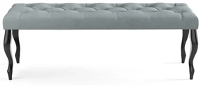 Lavica CHESTERFIELD 80x40 cm Sivá