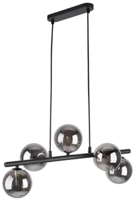 Závesná lampa gule čierna ESTERA V