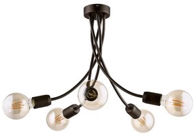 Jupiter 1638 - Luster na tyči LUCE 5xE27/60W/230V titan