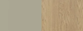 Dvojdverová šatníková skriňa Hailee - zelená/dub piesočný