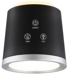 Globo 58454B - LED stmievateľná dotyková stolná lampa MEEYA LED/6W/3,7V čierna