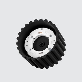 Stropné svietidlo Aura, 1x čierne hliníkové tienidlo, (6 cm)