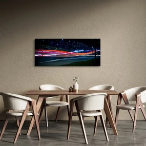 Obraz nočného mesta (120x50 cm)