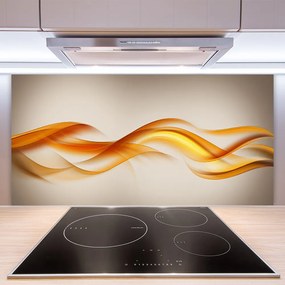 Sklenený obklad Do kuchyne Abstrakcia vlny art umenie 140x70 cm