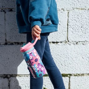 Nerezová termofľaša s náustkom Pop Kids Blooming Garden 445 ml