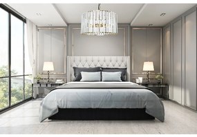 Toolight Toolight, krištálové závesné svietidlo 5xE27 APP1157-5CP, zlatá, OSW-14013