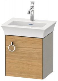 DURAVIT White Tulip závesná skrinka pod umývadielko, 1 dvierka, pánty vpravo, 384 x 298 x 410 mm, dub prírodný masív/kameňovo šedá matná, WT4250RH592