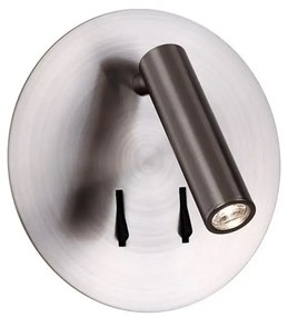 LED nástenné svietidlo Faro nikel