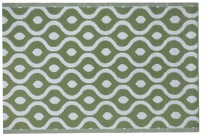 Vonkajší koberec 120 x 180 cm zelený PUNE Beliani