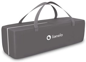 Lionelo - Cestovná postieľka SVEN PLUS šedá/tyrkysová