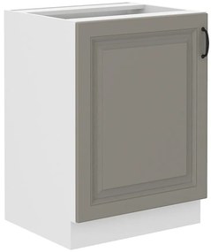 Kuchynská skrinka Stilo claygrey/biely 60d 1f bb