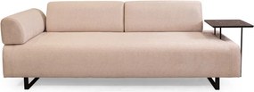 Třímístná pohovka Infinity 220 cm se stolkem béžová