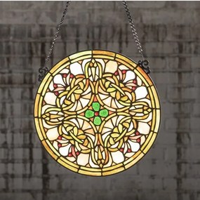 Vitrážový panel ŠTVORLÍSTOK 30 CM