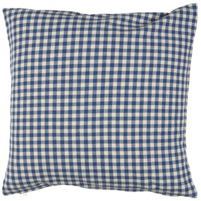 Ib Laursen Poťah na vankúš Lucas Dark Blue Small Checks 50 × 50 cm