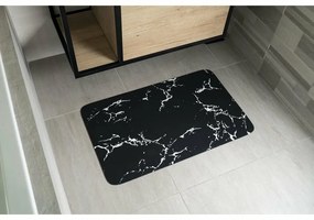 AQUALINE PCD011 kúpeľňová predložka 50 x 80 cm, čierna/mramor