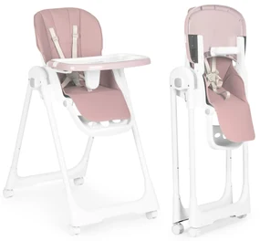 Vysoká stolička na kŕmenie, výškovo nastaviteľná PINK