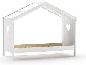 Biela domčeková detská posteľ 90x200 cm Amori - Vipack