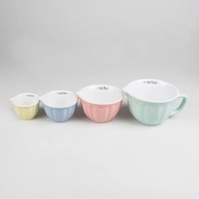 sass & belle Keramické odmerky Retro Pastel - set 4 ks