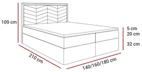 MANŽELSKÁ POSTEĽ NESSIE 180X200 ROYAL VELVET BÉŽOVÁ