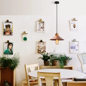 Luster na lanku MANAVGAT 1xE27/40W/230V medený/hnedý