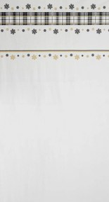 VIANOČNÝ ZATEMŇOVACÍ ZÁVES NA KRÚŽKOCH ANGEL 140X250 CM BIELA