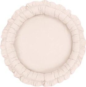 Hniezdo pre deti s volánom púdrovo ružová