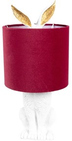 White & Red RABBIT veľkonočná lampa