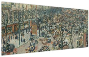 Obraz - Camille Pissarro, Boulevard des Italiens, Morning, Sunlight, reprodukcia (120x50 cm)