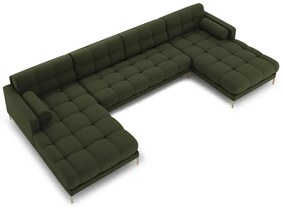 Zelená rohová pohovka do "U" Bali – Cosmopolitan Design