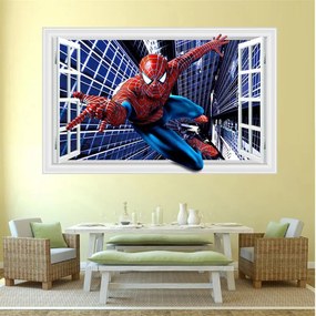Veselá Stena Samolepka na stenu na stenu Spiderman superhrdina